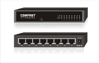 COMFAST CF-SI008D 八口千兆交換機(jī) 穩(wěn)定高效的網(wǎng)絡(luò)擴(kuò)展方案